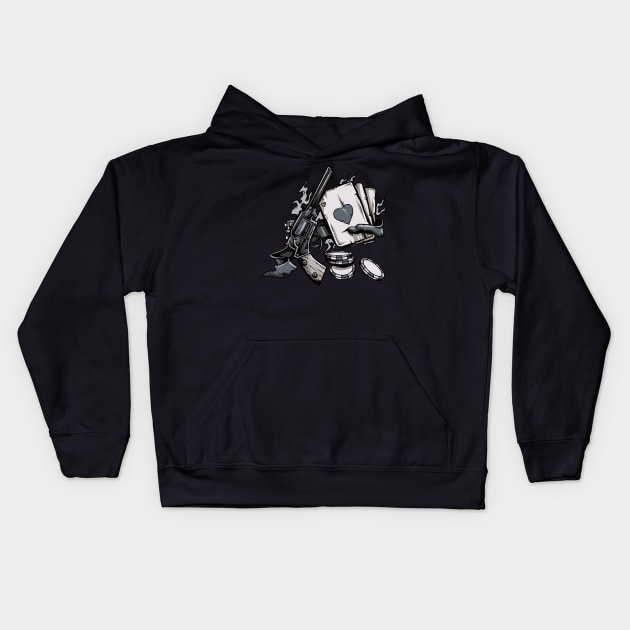 Six Shooter Kids Hoodie by SerialWordAbuser